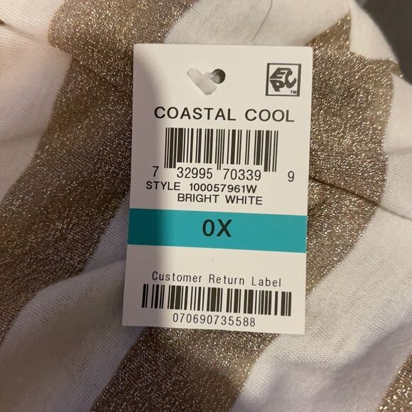 INC International Concepts Coastal Cool Top 0X - Picture 12 of 16